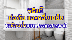 วิธีแก้ ท่อตัน และ กลิ่นเหม็น ในห้องน้ำแบบปลอดสารเคมี