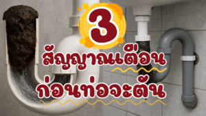 3 สัญญาณเตือนก่อนท่อจะตัน ที่คุณไม่ควรมองข้าม