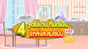 4 จุดในบ้านที่มักเป็นแหล่งสะสมไขมัน